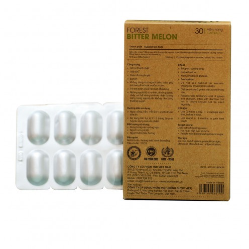 Forest Bitter Melon Capsules, Box of 30 tablets